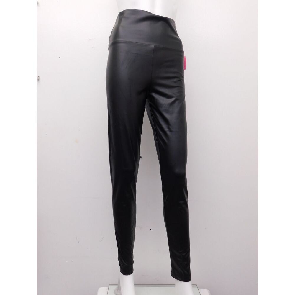 Dance Leggings 7th Element 3X Adult Black Jazz Faux Leather